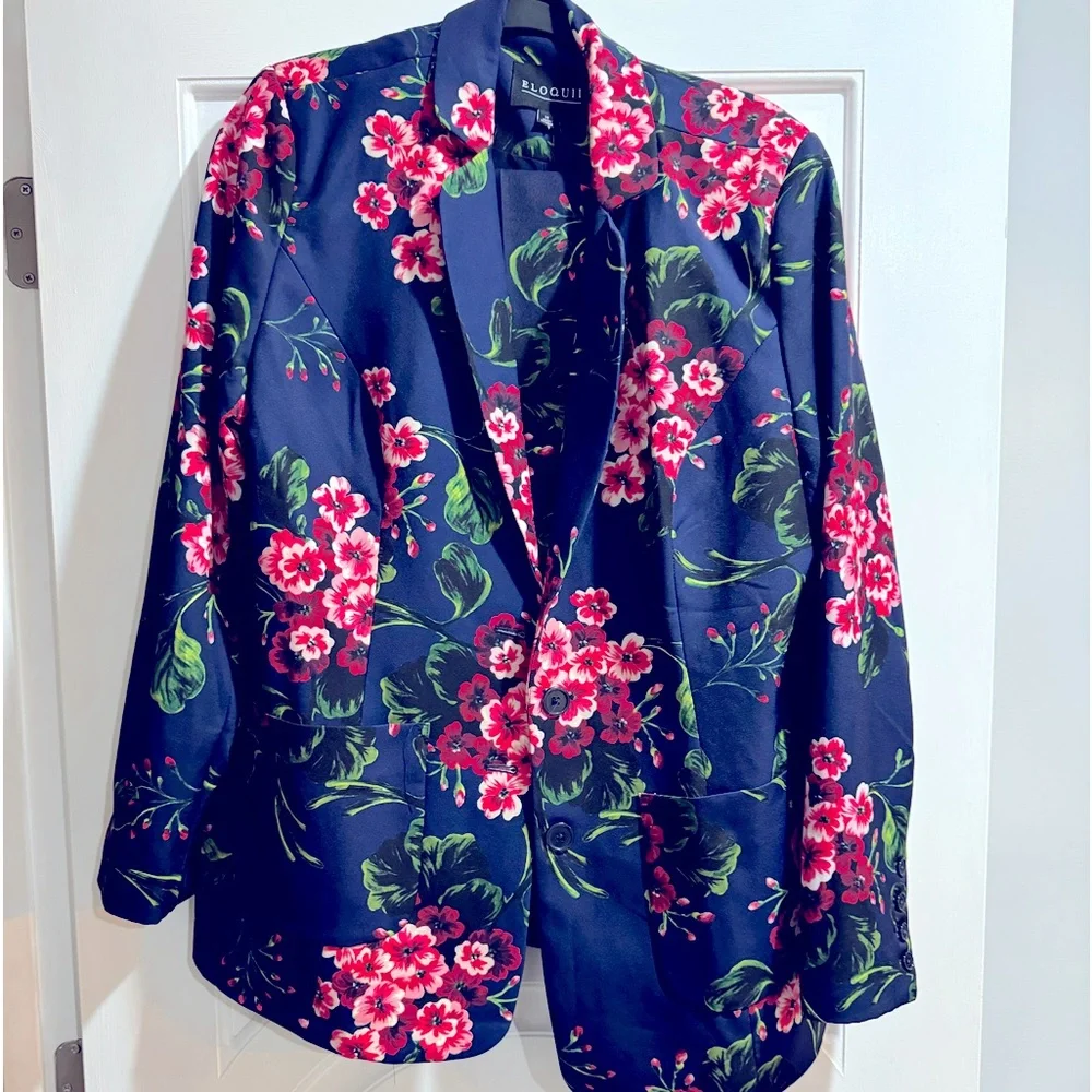 Eloquii Floral Pants Suit Size 14 - Picture 1 of 5